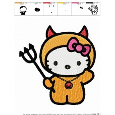 Hello Kitty 02 Embroidery Design